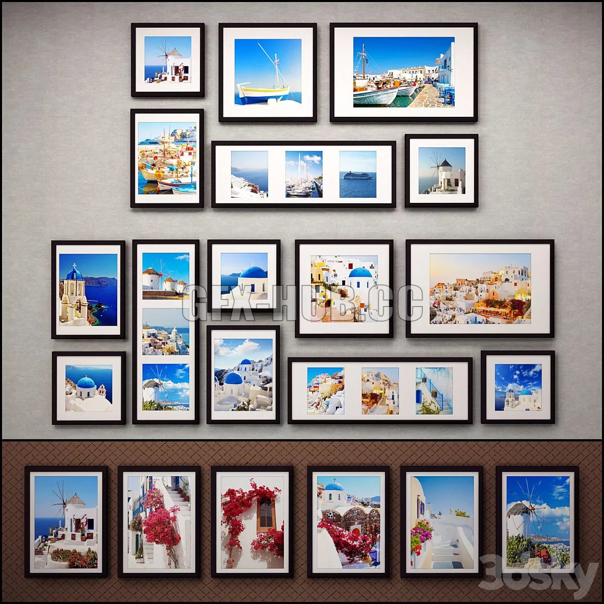 The picture in the frame 37 pcs 5 combinations 3D Model The picture in the frame 37 pcs 5 combinations 3D Model
