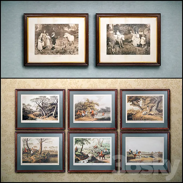 The picture in the frame: a collection of 44 etchings 3DModel The picture in the frame: a collection of 44 etchings 3DModel