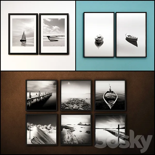 The picture in the frame: a collection of 82 photo frame 3DModel The picture in the frame: a collection of 82 photo frame 3DModel