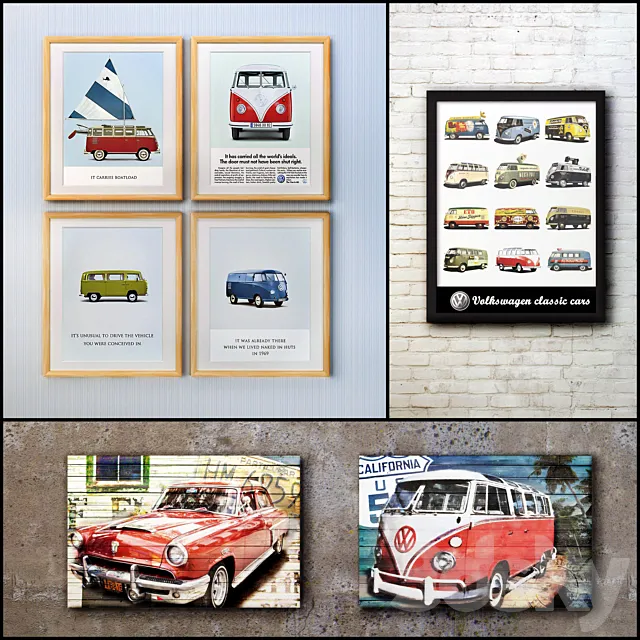 The picture in the frame: a collection of 87 3D Model The picture in the frame: a collection of 87 3D Model