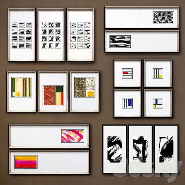 The picture in the frame. Collection 100 3DModel The picture in the frame. Collection 100 3DModel