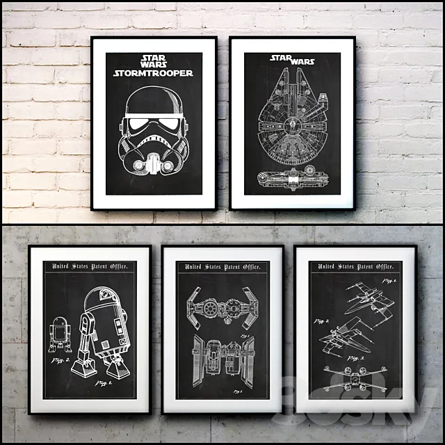 The picture in the frame. Collection 101. Star Wars 3DModel The picture in the frame. Collection 101. Star Wars 3DModel