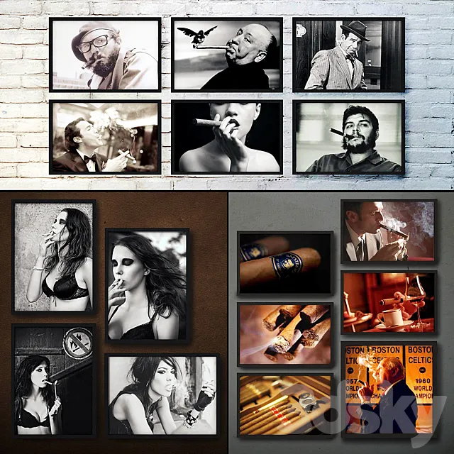 The picture in the frame. Collection 124 3D Model The picture in the frame. Collection 124 3D Model