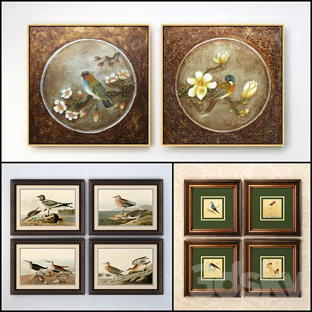 The picture in the frame. Collection 96 3DModel The picture in the frame. Collection 96 3DModel