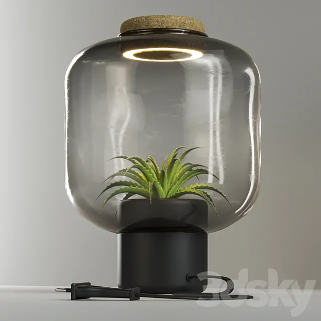 The plant lamp 3DModel The plant lamp 3DModel