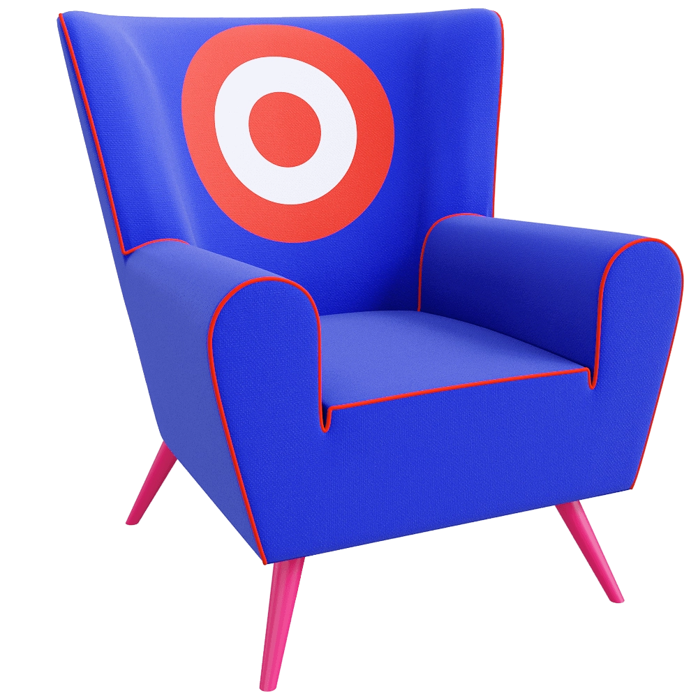 The Pop Label – Armchair Target 3D Model The Pop Label – Armchair Target 3D Model