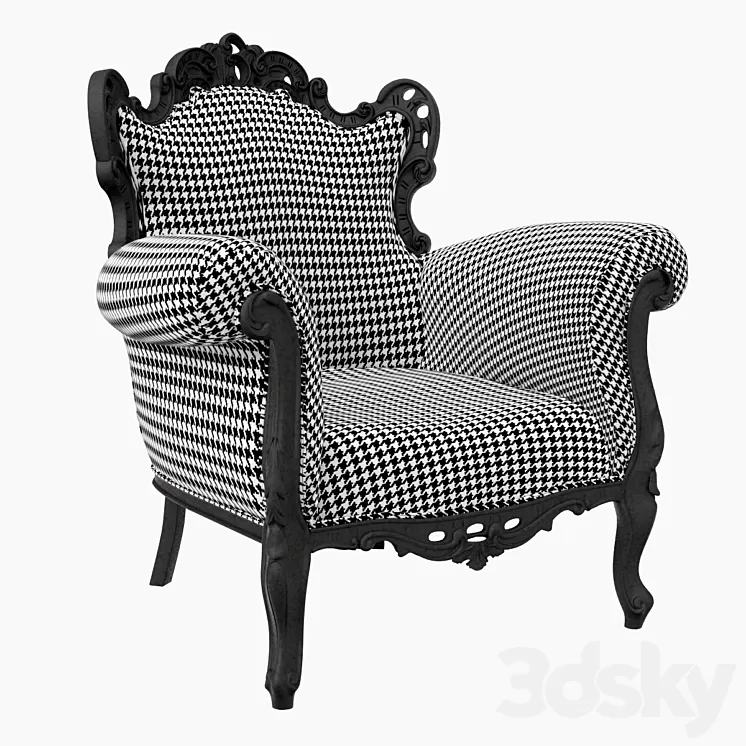 The Posh rubber pepita chair 3D Model