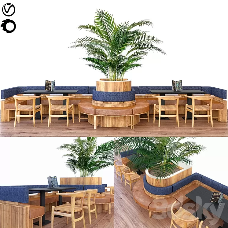 The restaurant 3D Model