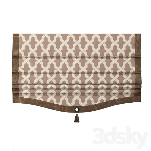 The Roman curtain ILONKA 01 3D Model The Roman curtain ILONKA 01 3D Model