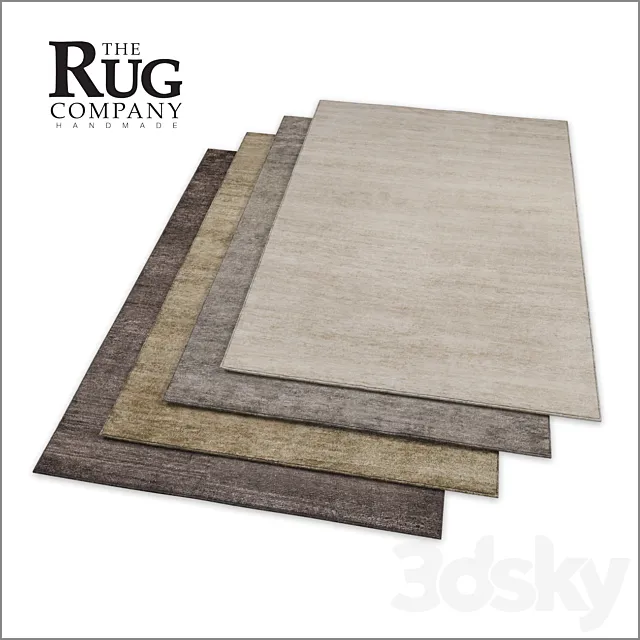 The Rug Company. Bamboo rugs set. 3DModel The Rug Company. Bamboo rugs set. 3DModel