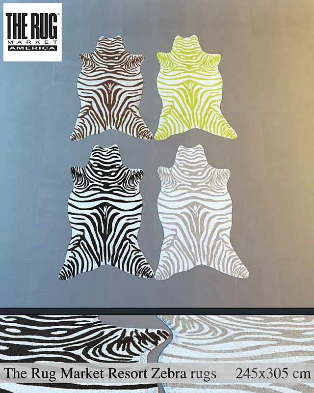 The Rug Market Resort Zebra 3DModel The Rug Market Resort Zebra 3DModel