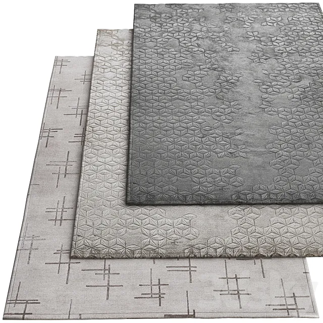 The rugs company Star Silk Charcoal 3D Model The rugs company Star Silk Charcoal 3D Model