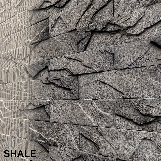 The shale Slate 3DModel The shale Slate 3DModel