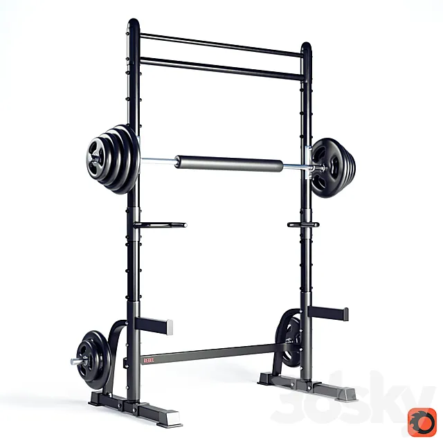 The simulator with a bar REBEL-H30 3D Model