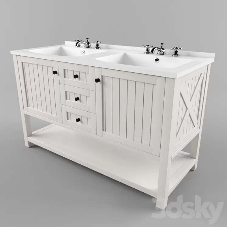 The sink in the style of the country 3D Model The sink in the style of the country 3D Model