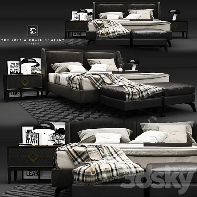 The Sofa and Chair Company – Enzo Bed 3DModel