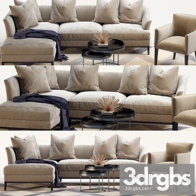 The Sofa and Chair Company Set 2 3D Model Download