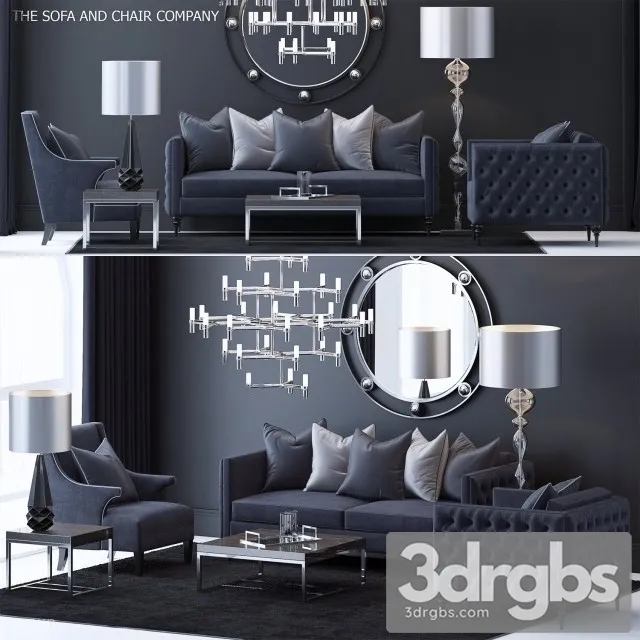 The Sofa Armchair Company Set 4 3D Model Download