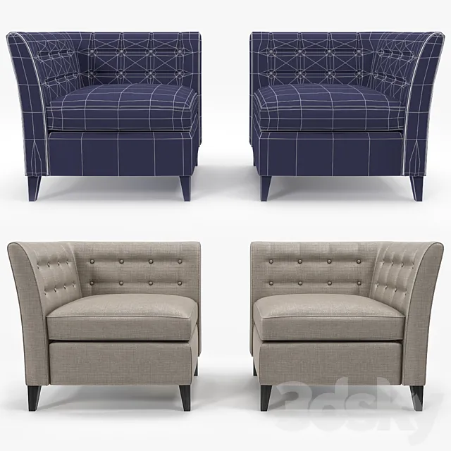 The Sofa & Chair Company Bennet 3D Model