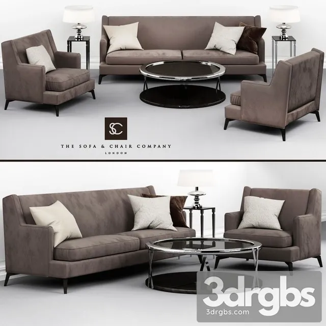 The Sofa Chair Company Christopher Guy Sofa Set 3D Model Download