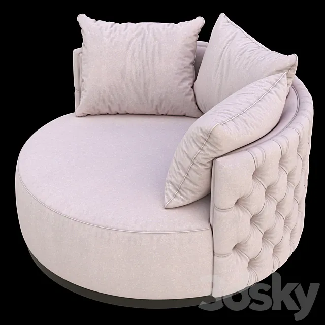 The Sofa & Chair Company Oscar Love Seat 3DModel The Sofa & Chair Company Oscar Love Seat 3DModel