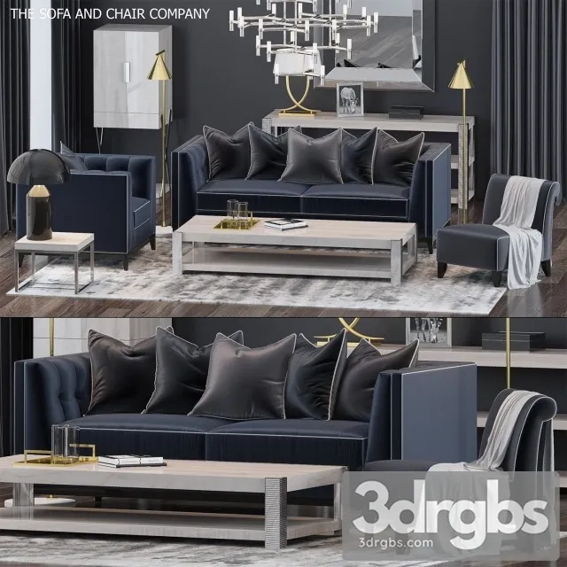 The Sofa Chair Company Set 02 3D Model Download