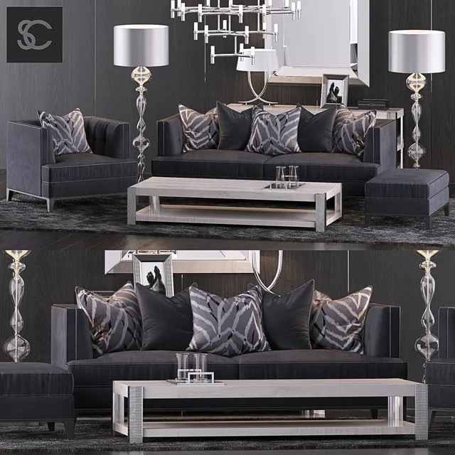 The Sofa & Chair Company Set 10 3D Model