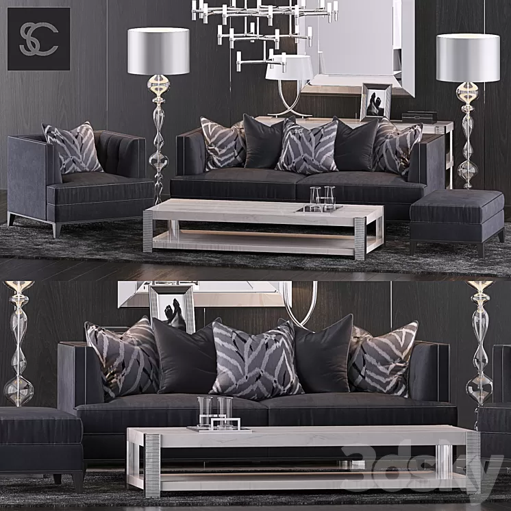 The Sofa & Chair Company Set 10 3D Model The Sofa & Chair Company Set 10 3D Model