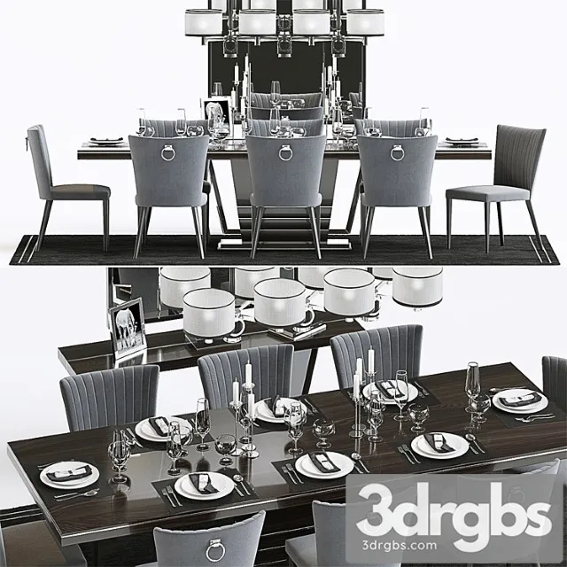 The sofa & chair company set 12 2 3D Model Download