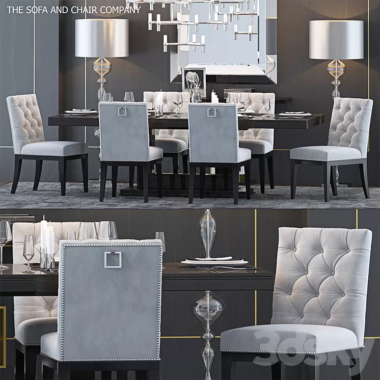 The Sofa & Chair Company Set 7 3D Model