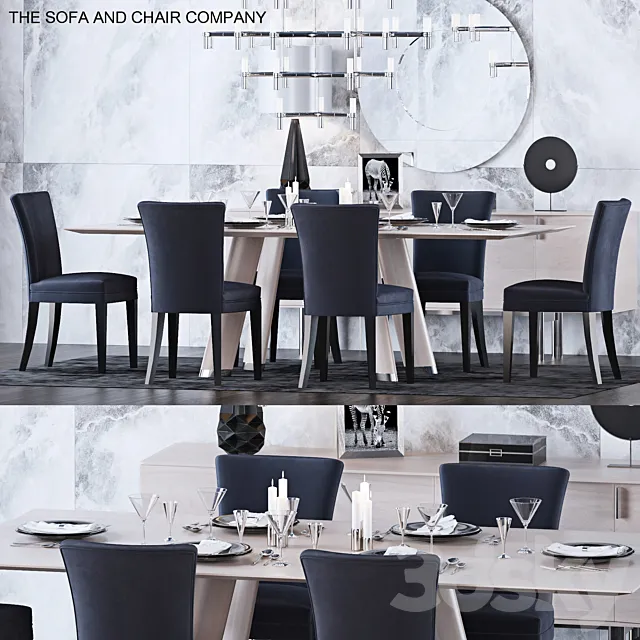 The Sofa & Chair Company Set 9 3DModel