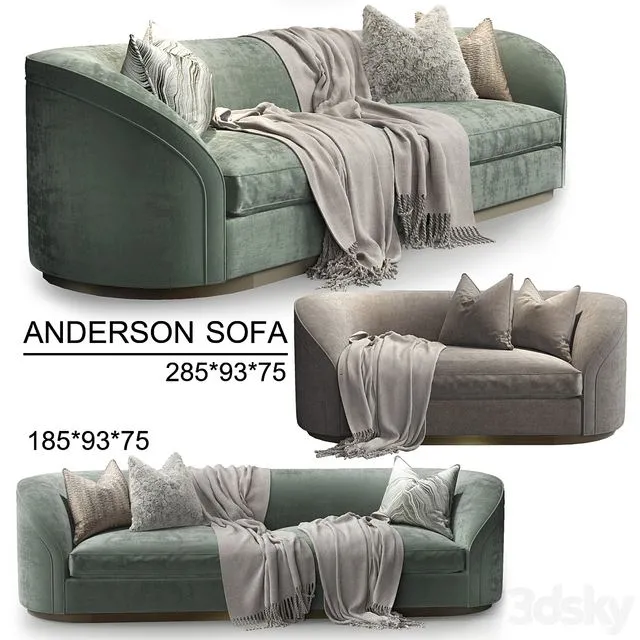 The Sofa & Chair Company_ANDERSON sofa 3D Model The Sofa & Chair Company_ANDERSON sofa 3D Model