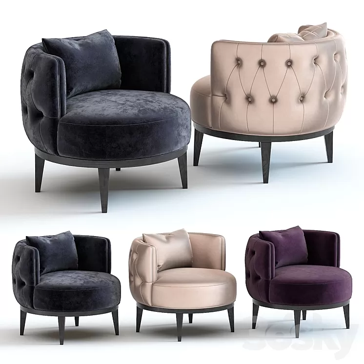 The Sofa & Chair Oscar Armchair 3D Model