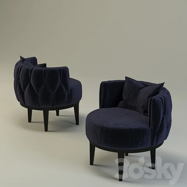 The Sofa & Chair Oskar 3D Model The Sofa & Chair Oskar 3D Model
