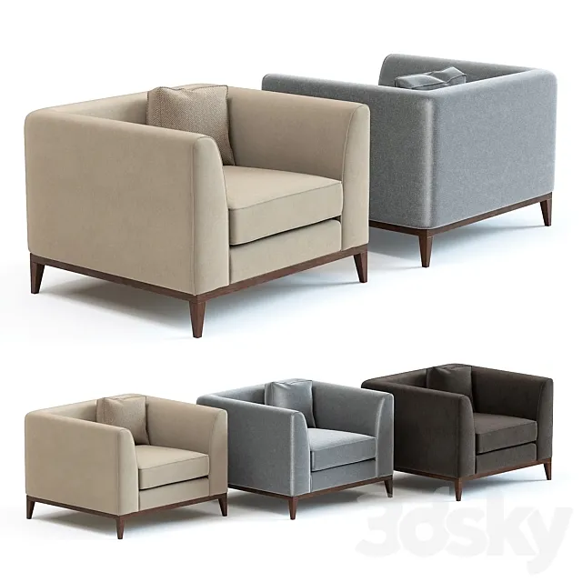 The Sofa & Chair Pollock Armchair 3D Model