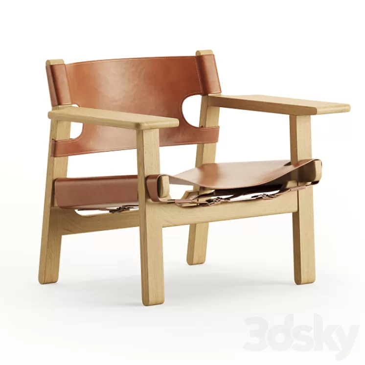The Spanish Chair by Fredericia 3D Model The Spanish Chair by Fredericia 3D Model
