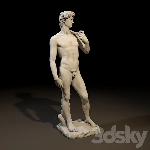 The Statue of David 3D Model