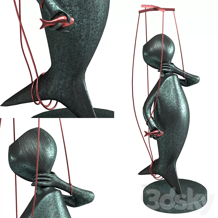 The statue of suffocation 3D Model