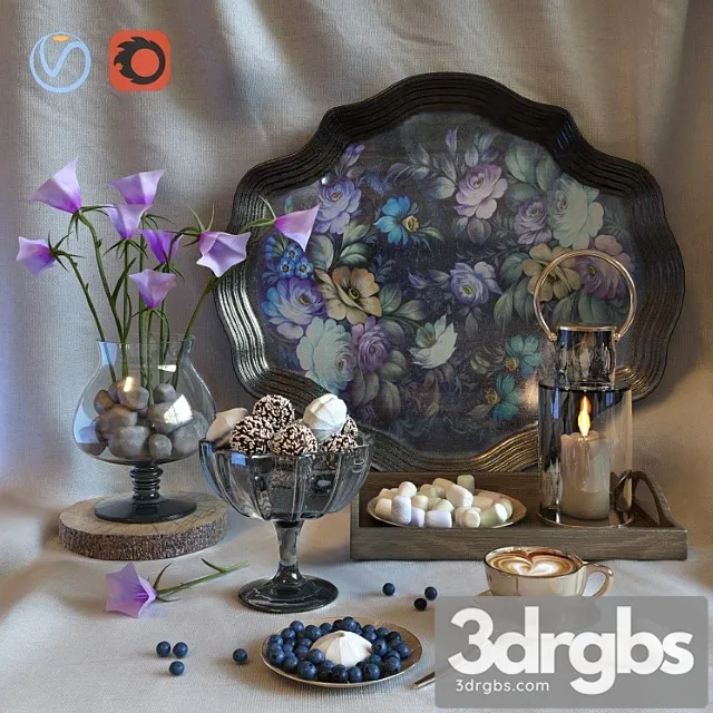 The sweet set 01 3D Model Download