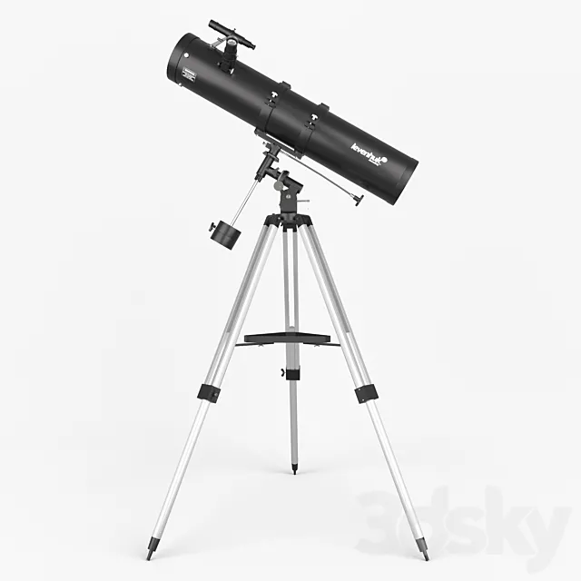The telescope Levenhuk Skyline 130h900 EQ 3DModel The telescope Levenhuk Skyline 130h900 EQ 3DModel