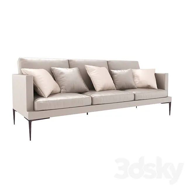 The upholstered sofa Segno 3D Model The upholstered sofa Segno 3D Model