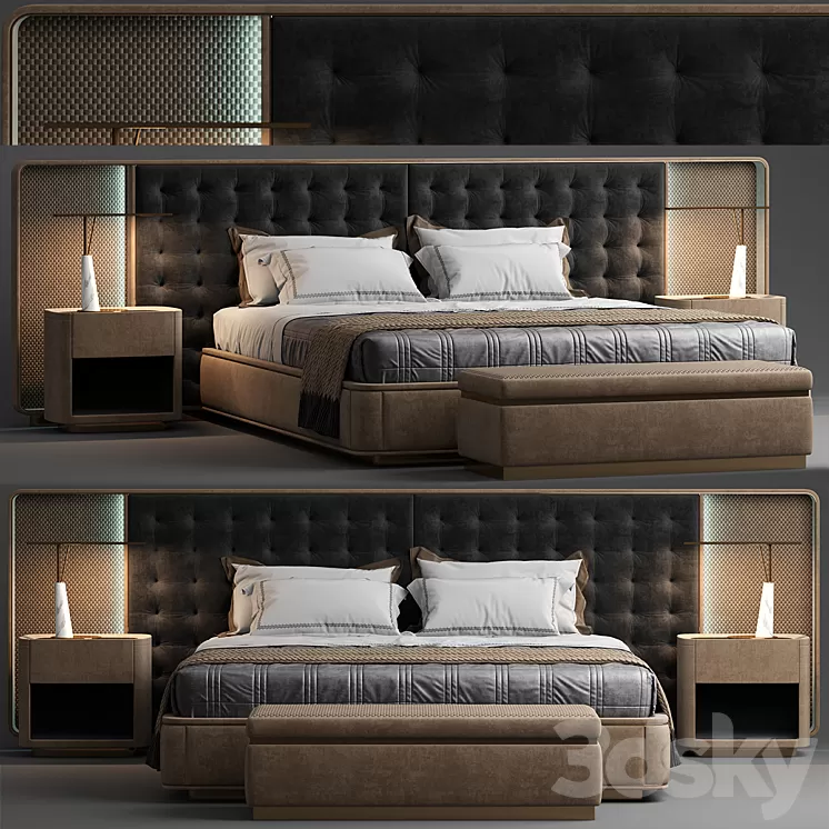 The visionnaire Ripley bed 3D Model