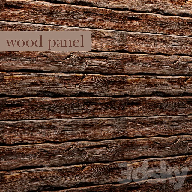 The wall of boards. 3DModel The wall of boards. 3DModel