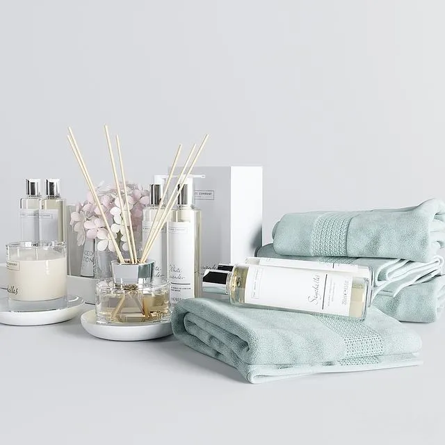 The white company bath set 3D Model