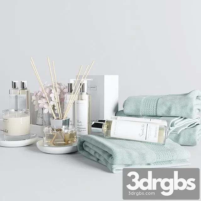The White Company Bath Set 3D Model Download
