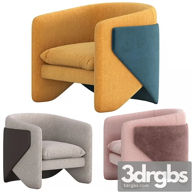 Thea chair west elm 3D Model Download Thea chair west elm 3D Model Download