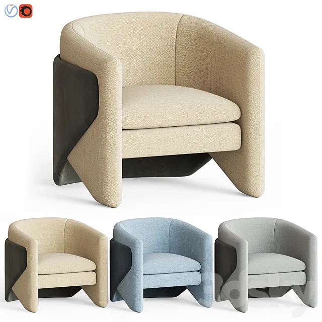 Thea chair west elm 3DModel