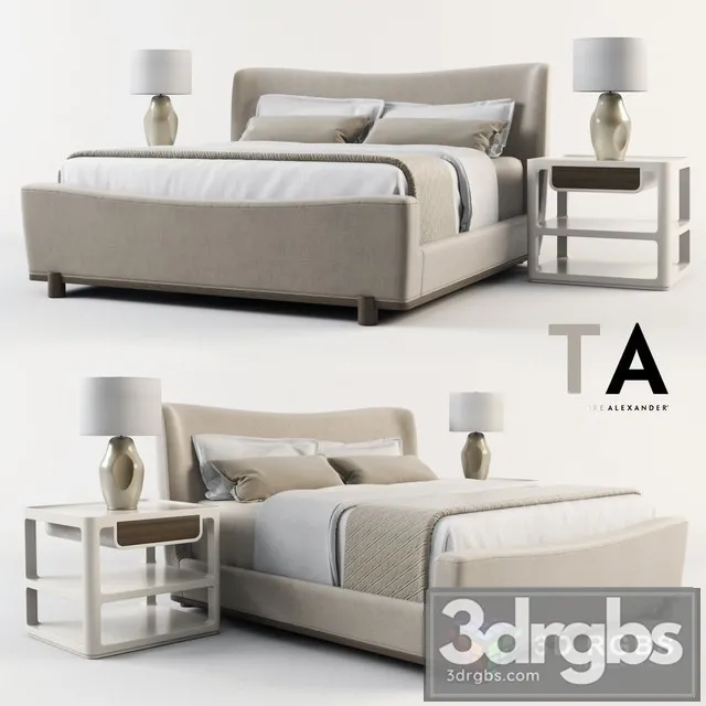 Theodore Alexander Bed 3D Model Download