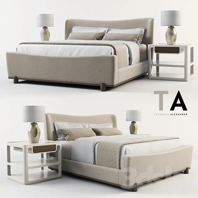 Theodore Alexander | Bedroom set by Michael Berman 3DModel