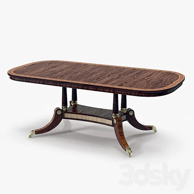 Theodore Alexander Kirkham Dining Table 3D Model
